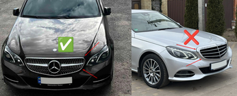 Mercedes E-class W212 2009-2016 Front Grille Diamond Black (for Avantgarde and AMG-Line, 2013-2016) photo 6