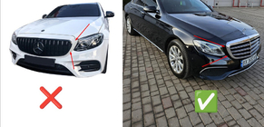 Mercedes E-class W213 2016-2023 Front Grille Diamond (for Classic and Exclusive, 2016-2019) photo 4