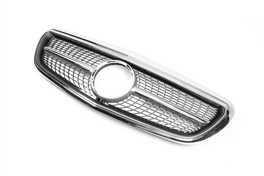 Mercedes E-class W213 2016-2023 Front Grille Diamond (for Classic and Exclusive, 2016-2019) Without camera mount Photo 3