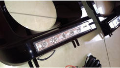 Mercedes G class W463 1990-2018 Headlight covers with LED (6 diodes, set) photo 4