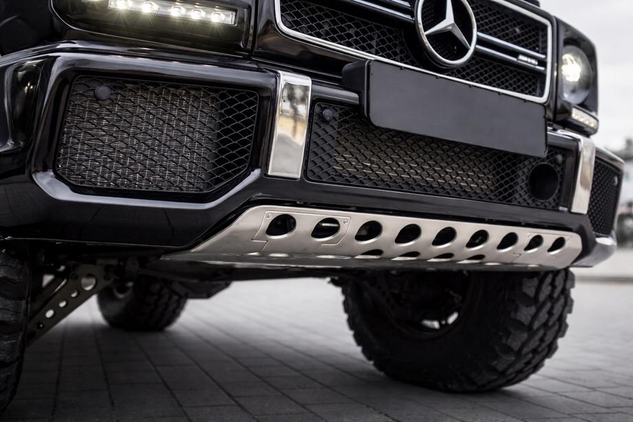 Mercedes G class W463 1990-2018 Front Bumper Guard Stainless Steel Photo 2