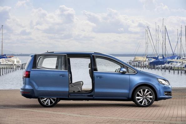 Updated minivan Volkswagen Sharan second generation