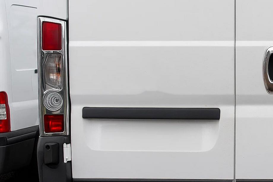 Fiat Ducato 2006-2025 Chrome Tail Light Covers straight (2006-2014, 2 pcs, stainless steel) Image