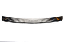 Hyundai H300, H1, Starex 2008-2020 Rear bumper protector with edge Carmos (stainless steel) photo 2