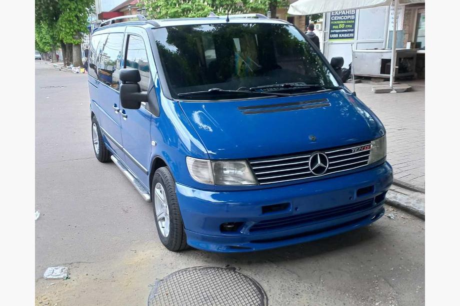 Mercedes Vito W638 1996-2003 Front bumper lower lip Brabos Style (primed for painting) Image