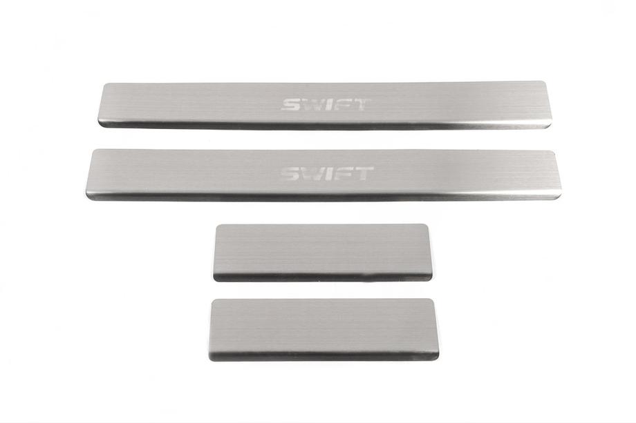 Suzuki Swift 2010-2017 Door Sill Protectors Natanko (Stainless Steel) Image