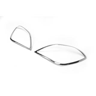 Headlight trims (2006-2013, 2 pcs, stainless steel) Mercedes Sprinter W906 2006–2018 photo 3