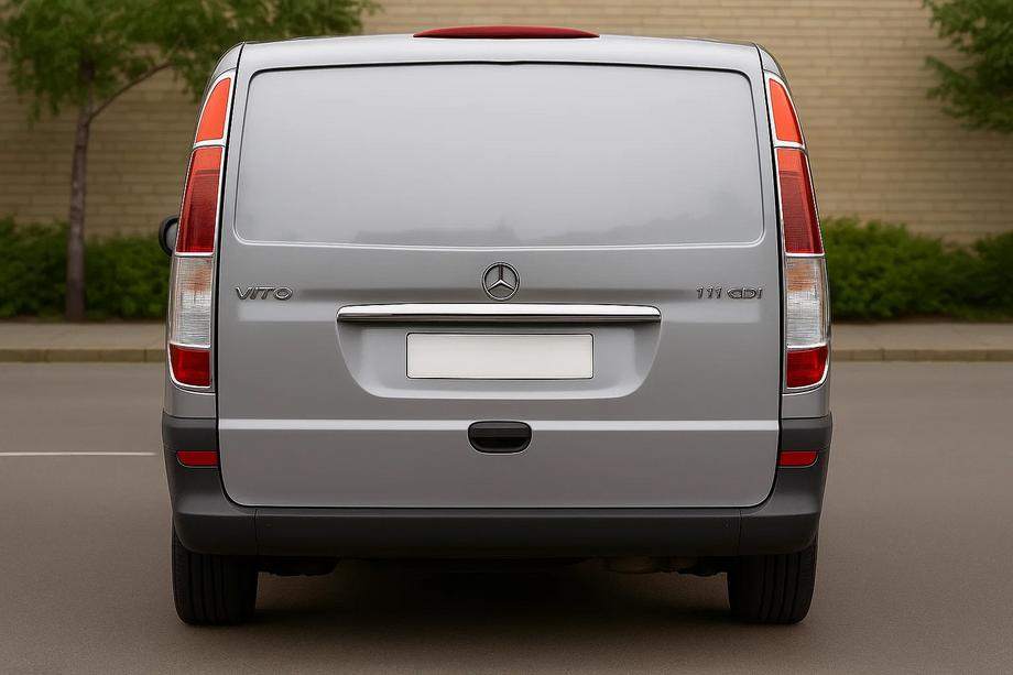 Mercedes Vito W639 2004-2014 Chrome Tail Light Covers (2 pcs, Stainless Steel) Image
