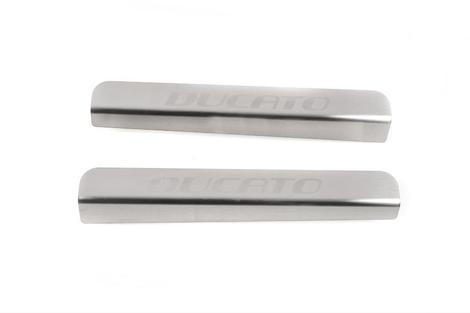 Fiat Ducato 2006-2025 Door Sill Protectors Natanko Elite Stainless Steel Image