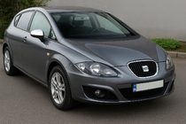 Seat Leon 2005-2012 Chrome mirror covers (2005-2010, 2 pcs, stainless steel) Carmos - Turkish Stainless Steel photo 1