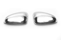 Seat Leon 2005-2012 Chrome mirror covers (2005-2010, 2 pcs, stainless steel) Carmos - Turkish Stainless Steel photo 3