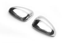 Seat Leon 2005-2012 Chrome mirror covers (2005-2010, 2 pcs, stainless steel) Carmos - Turkish Stainless Steel photo 4
