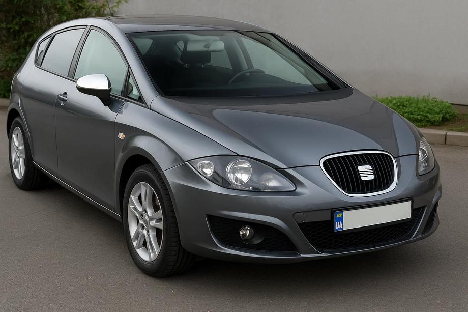 Seat Leon 2005-2012 Chrome mirror covers (2005-2010, 2 pcs, stainless steel) Carmos - Turkish Stainless Steel Image