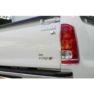 Chrome Tail Light Covers 2004-2008 (2 pcs, plastic) Toyota Hilux 2006-2015 photo 1