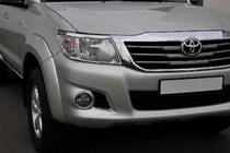 Toyota Hilux 2006-2015 Headlight covers (2 pcs, plastic) photo 1