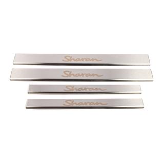 Door Sill Protectors Carmos V1 (4 pcs, Stainless Steel) Volkswagen Sharan 1995-2010 photo 2