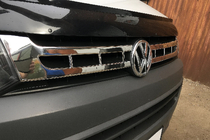 Volkswagen T5 2010-2015 Grille Trim Covers Chrome (Carmos, 2 pcs, Stainless Steel) photo 5
