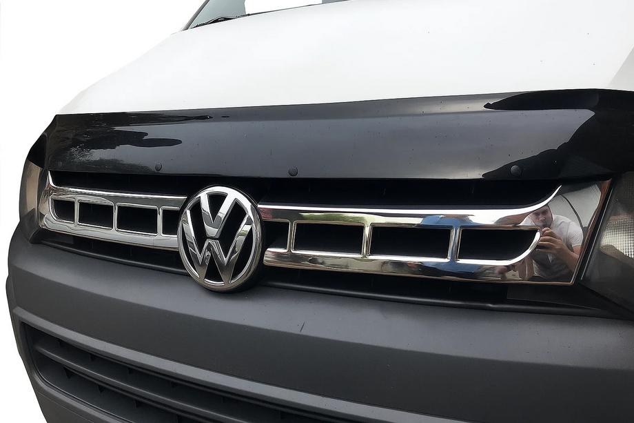 Volkswagen T5 2010-2015 Grille Trim Covers Chrome (Carmos, 2 pcs, Stainless Steel) Image