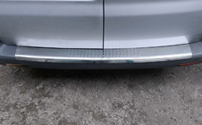 Volkswagen T5 2010-2015 Rear bumper protector with lip (Carmos V1, stainless steel) photo 5