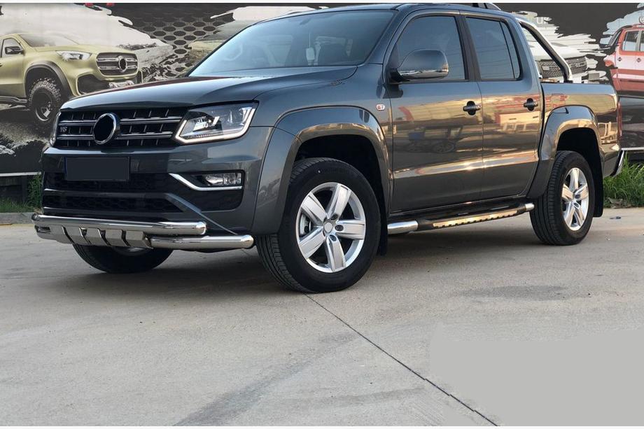 Volkswagen Amarok 2010-2022 Front Bar F3-08.7 (Stainless Steel) Photo 4