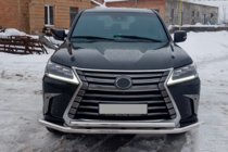 Lexus LX570/450d 2008-2022 Front Bull Bar ST014 (2015+, Stainless Steel) photo 6