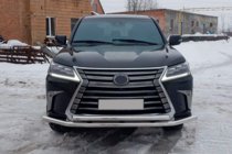 Lexus LX570/450d 2008-2022 Front Bull Bar ST014 (2015+, Stainless Steel) photo 5