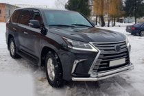 Lexus LX570/450d 2008-2022 Front Bull Bar ST014 (2015+, Stainless Steel) photo 2