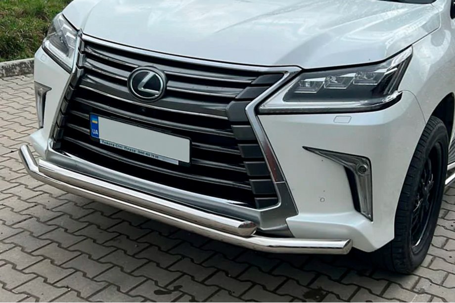 Lexus LX570/450d 2008-2022 Front Bull Bar ST014 (2015+, Stainless Steel) Image
