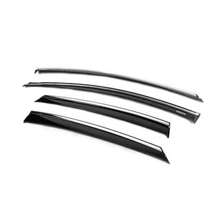 Window deflectors with chrome trim Niken (SD/HB, 4 pcs) photo 2