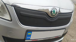 Skoda Fabia 2007-2014 Winter grille cover (2011-2014, upper) Glossy photo 1