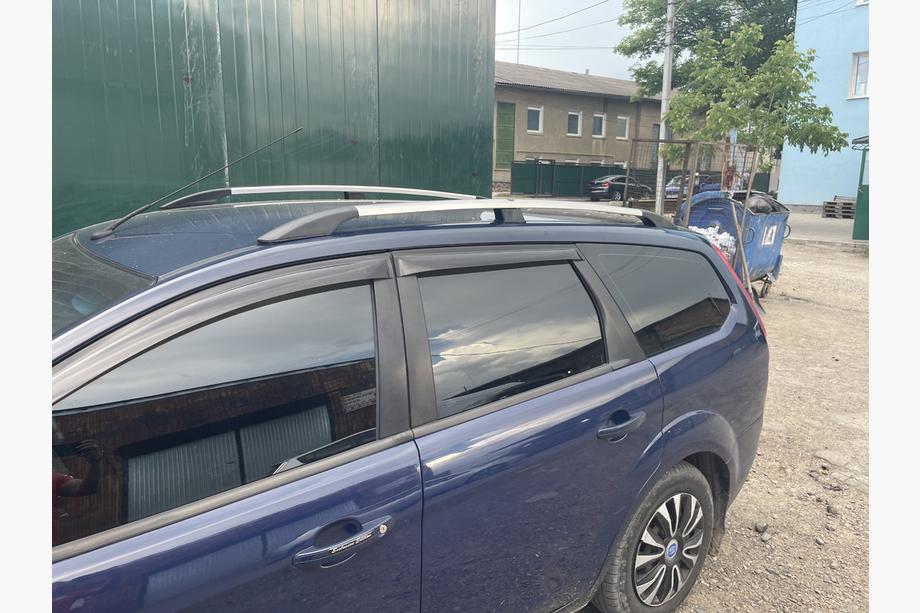 Ford Focus II 2005-2008 Aluminum Roof Rails (Caravan, Chrome) Image