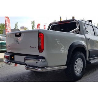 Rear protection bar AK003 (2018-2022, stainless steel) Ford Ranger 2011–2022 photo 1