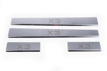 BMW X3 E83 2003-2010 Carmos Door Sill Protectors (4 pcs, Stainless Steel) photo 2