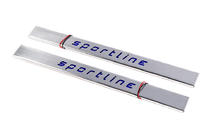 Mercedes E-class W124 1984–1997 LED Door Sill Plates Short (2 pcs, Stainless Steel) photo 1