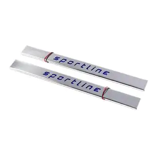 LED Door Sill Plates Short (2 pcs, Stainless Steel) photo 1