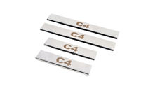 Citroen C-4 2010-2018 Carmos Door Sill Protectors (4 pcs, Stainless Steel) photo 1