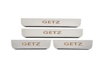Hyundai Getz 2002- Carmos Door Sill Protectors (4 pcs, Stainless Steel) photo 1