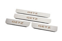 Hyundai Getz 2002- Carmos Door Sill Protectors (4 pcs, Stainless Steel) photo 2