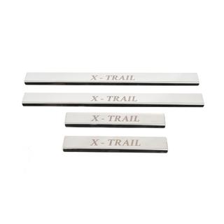 Carmos Door Sill Protectors (4 pcs, Stainless Steel) Nissan X-trail T30 2002-2007 photo 2