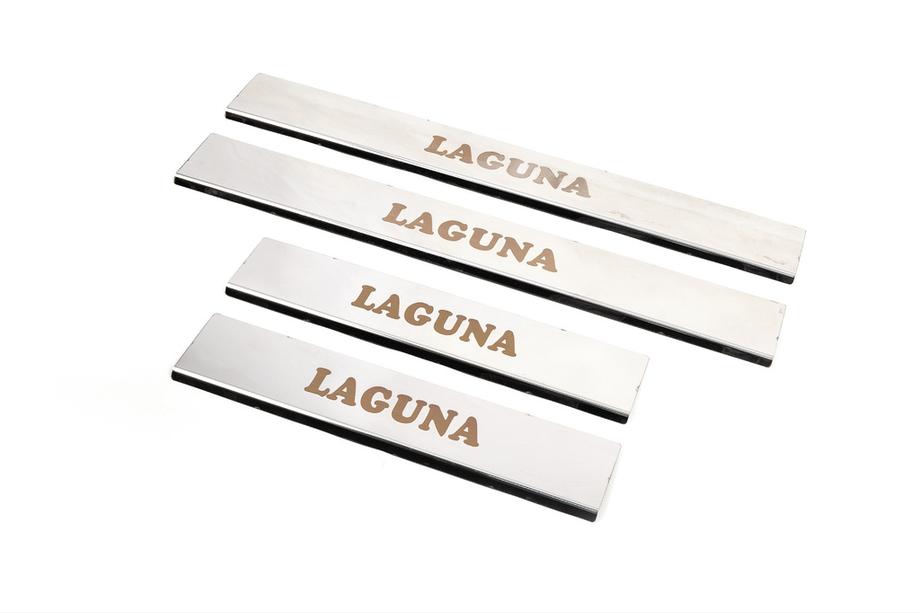 Renault Laguna 2007-2015 Carmos Stainless Steel Door Sill Protectors (4 pcs) Image