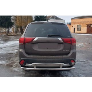 Rear Bar AK004-2 (Stainless Steel) Mitsubishi Outlander 2012-2021 photo 2