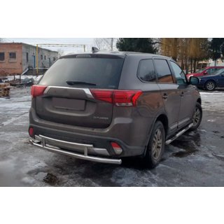 Rear Bar AK004-2 (Stainless Steel) Mitsubishi Outlander 2012-2021 photo 1