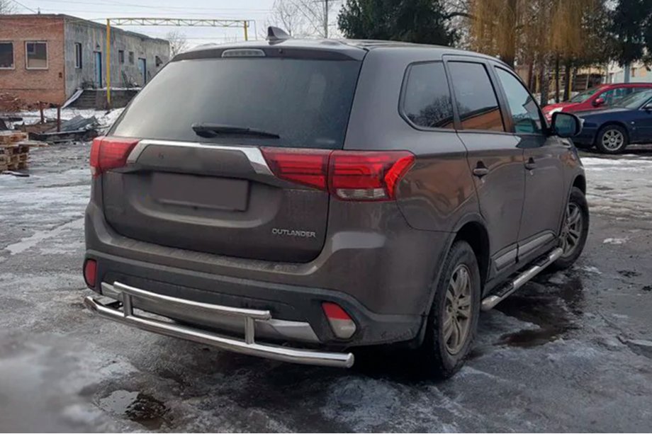 Mitsubishi Outlander 2012-2021 Rear Bar AK004-2 (Stainless Steel) Image