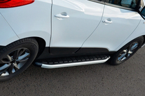Kia Sportage 2010-2015 Side Steps Fullmond (2 pcs, aluminum) photo 2