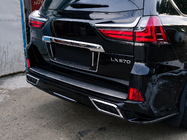 Lexus LX570/450d 2008-2022 Rear bumper insert with chrome (2016+) photo 3