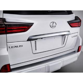 Rear bumper insert with chrome (2016+) Lexus LX570/450d 2008-2022 photo 2