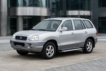 Hyundai Santa Fe 1 2000-2006 Side Steps Allmond Grey (2 pcs, Aluminum) photo 1