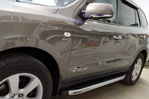 Hyundai Santa Fe 2 2006-2012 Side Steps Fullmond (2 pcs, aluminum) photo 10