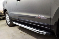 Hyundai Santa Fe 2 2006-2012 Side Steps Fullmond (2 pcs, aluminum) photo 13
