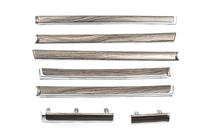 Toyota Land Cruiser 200 2007-2021 Wood door inserts (dark wood) photo 1